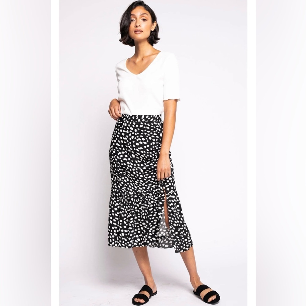 Pink Martini The Felicity Skirt High low midi length size Small NWOT